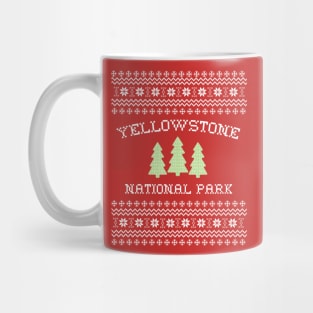 Yellowstone National Park Ugly Christmas Sweater Mug